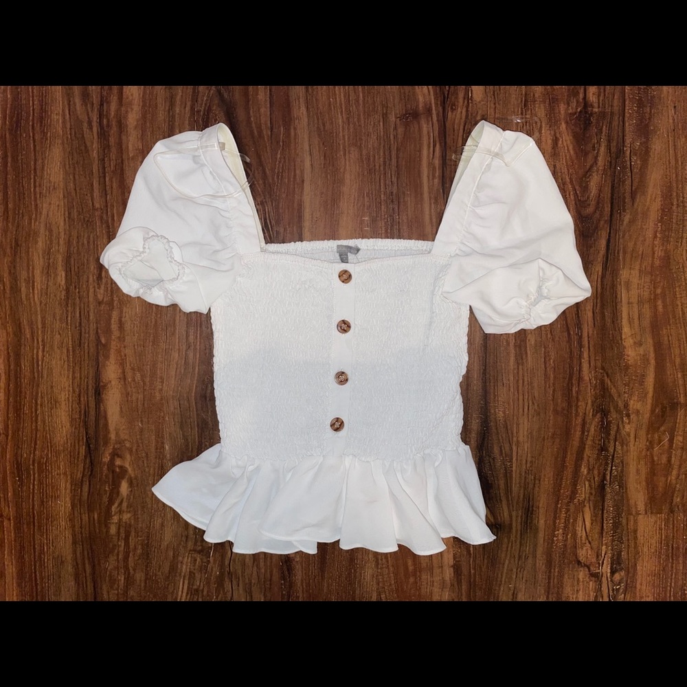 White Crop Top